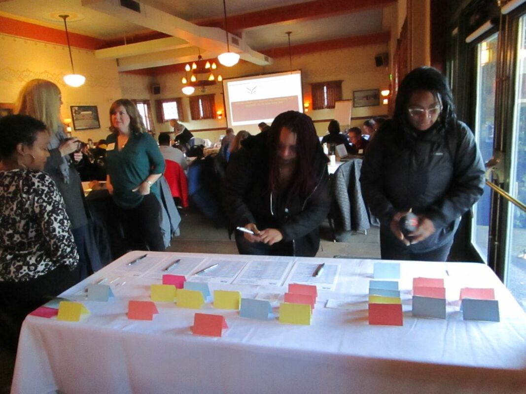 Dr. Courtney Robinson of the Excellence and Advancement Foundation led the second of three equity-focused professional development events at McMenamins Edgefield, March 12.
