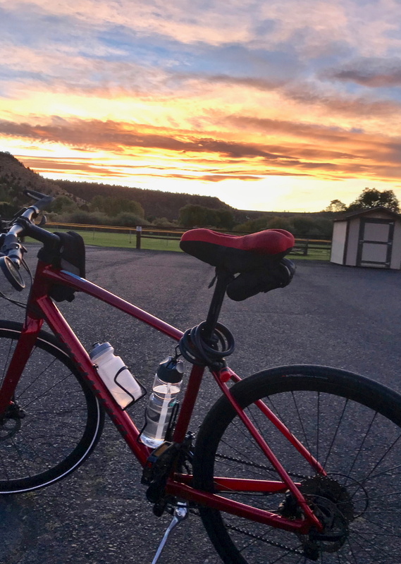 bicycle at sunrise