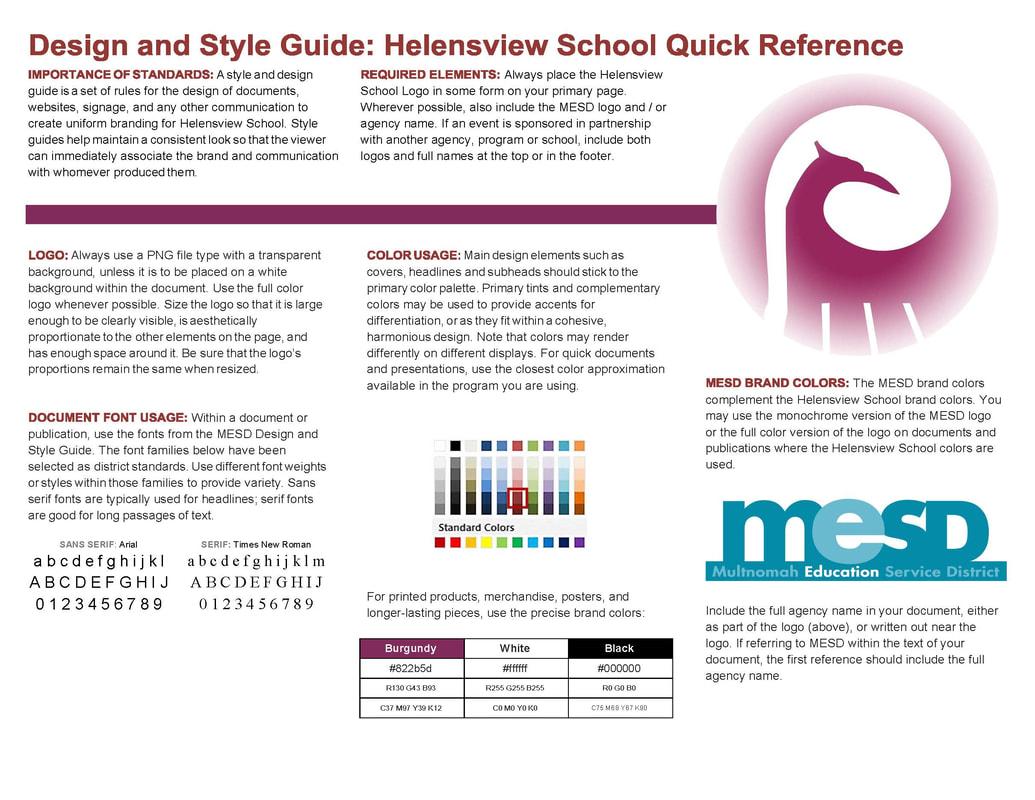 Helensview Design & Style Guide