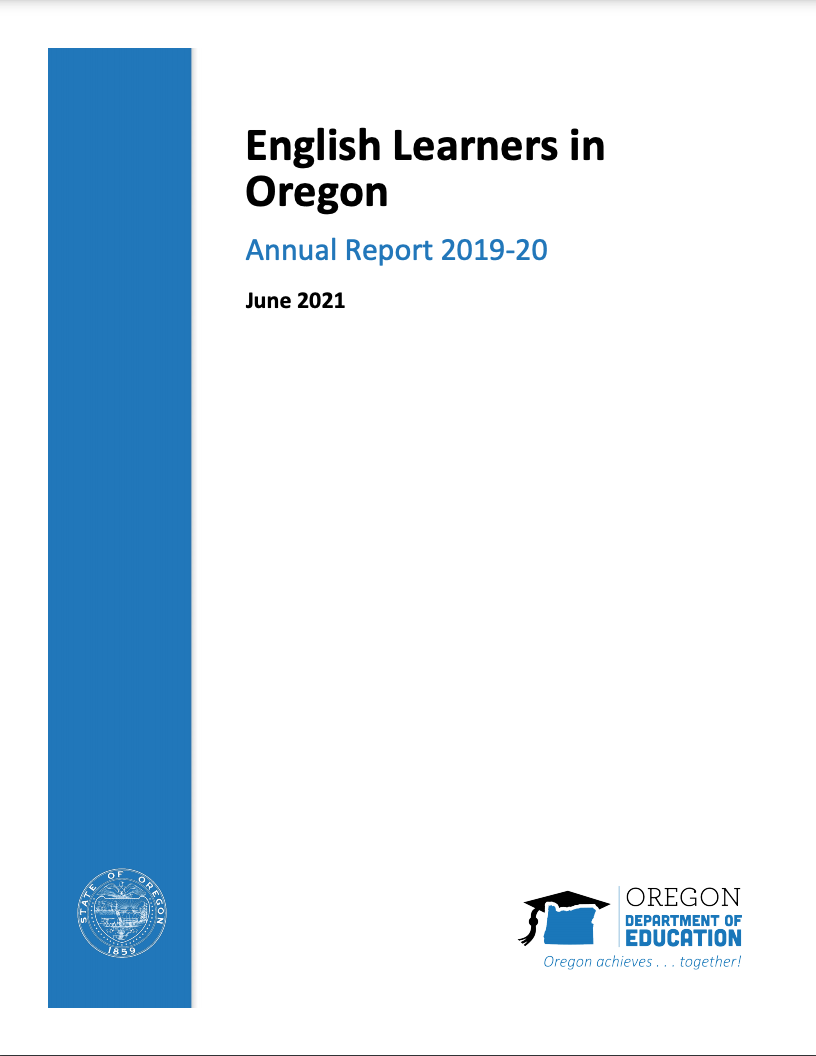 English Learners in Oregon Report Cover