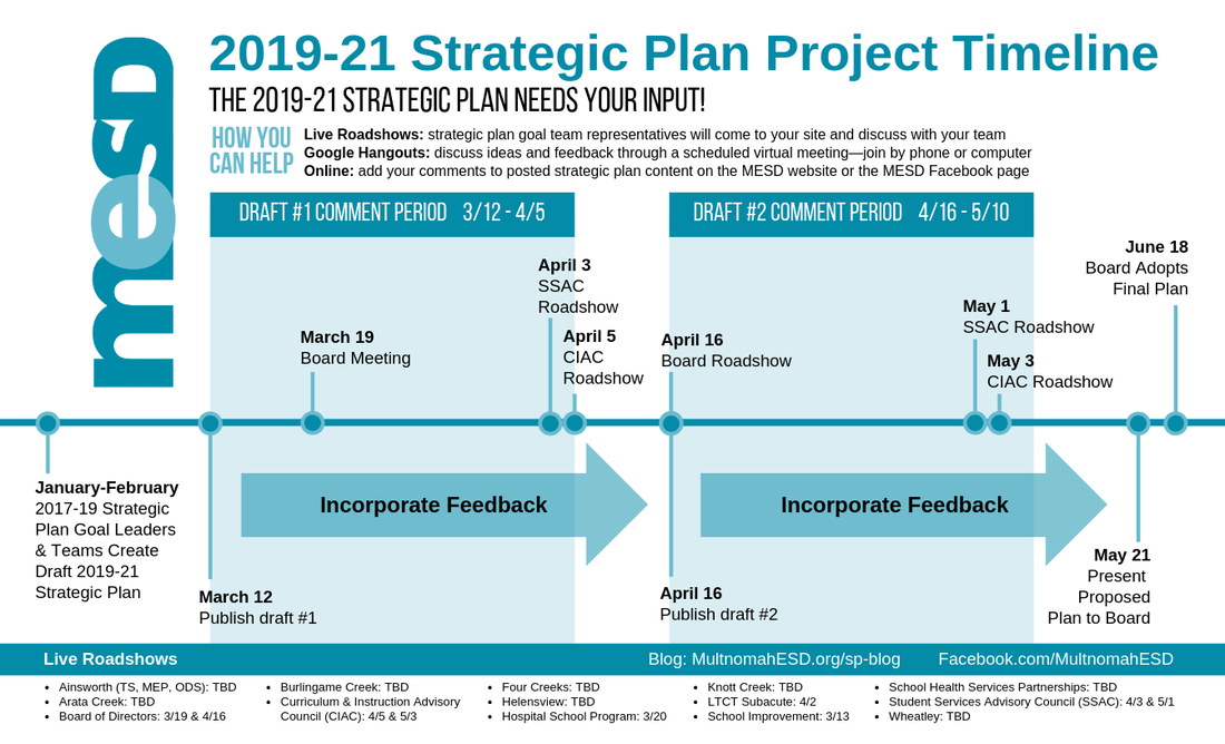 19-21 Strategic Plan Project Timeline
